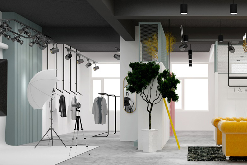 132平展廳INS裝修效果圖 132平展廳INS裝修效果圖